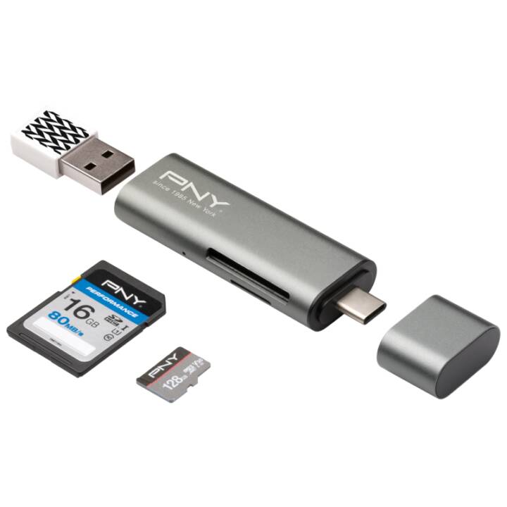 PNY TECHNOLOGIES Lettore di schede (USB Tipo C)