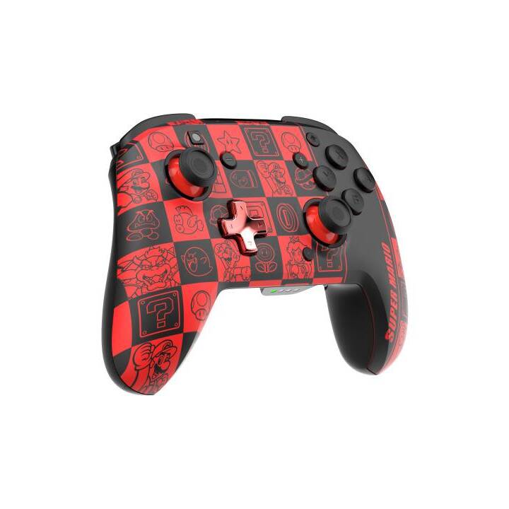 PDP Rematch Glow Controller (Nero, Rosso)