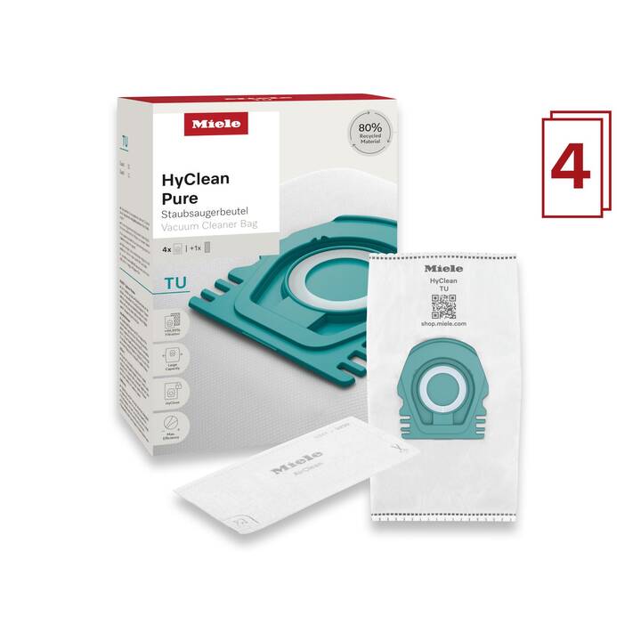 MIELE Staubsaugerbeutel HyClean Pure (Guard L1, Guard S1) (4 Stück)