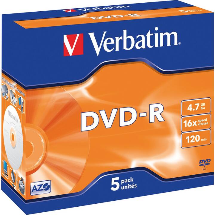 VERBATIM DVD-R Jewel (4.7 GB)
