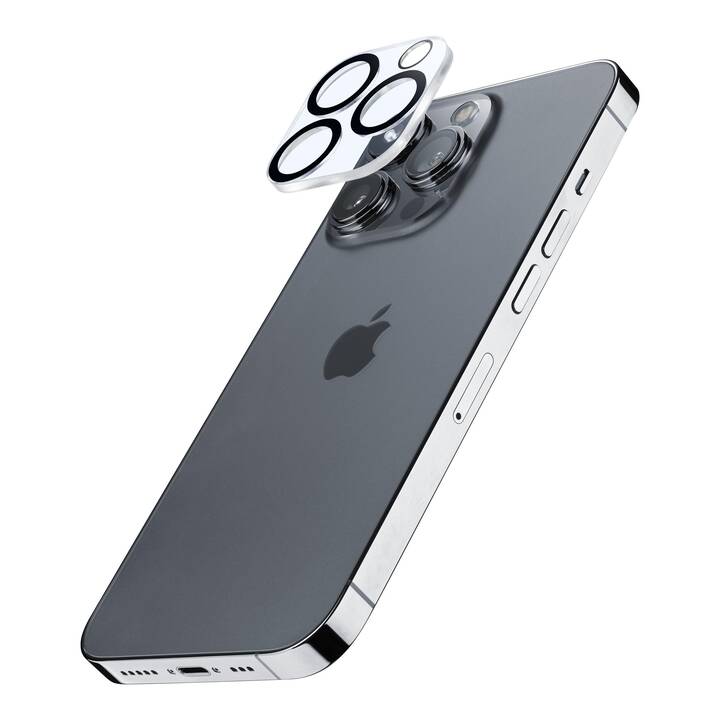 CELLULAR LINE Vetro di protezione della telecamera (iPhone 15 Pro, iPhone 15 Pro Max, 1 pezzo)