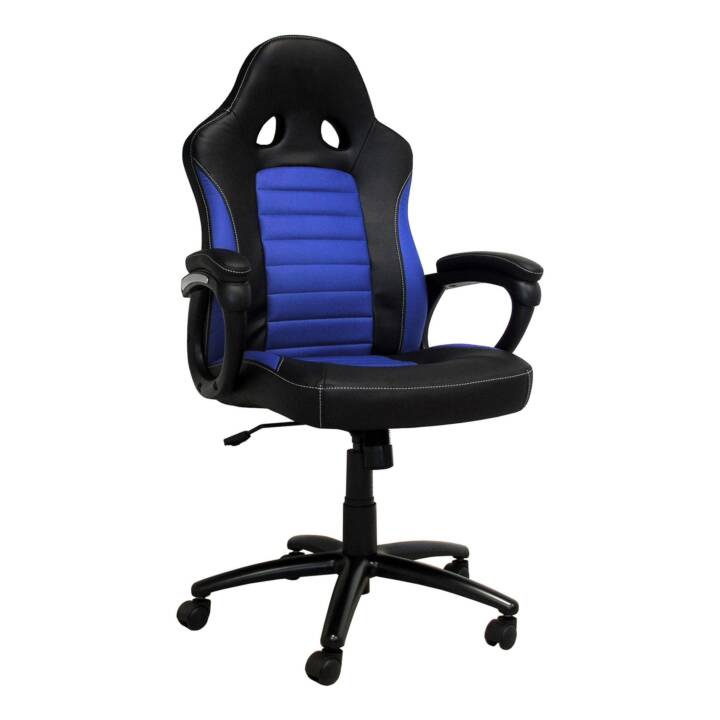 LC POWER Gaming Chaise CL-RC-BBL (Noir, Bleu)