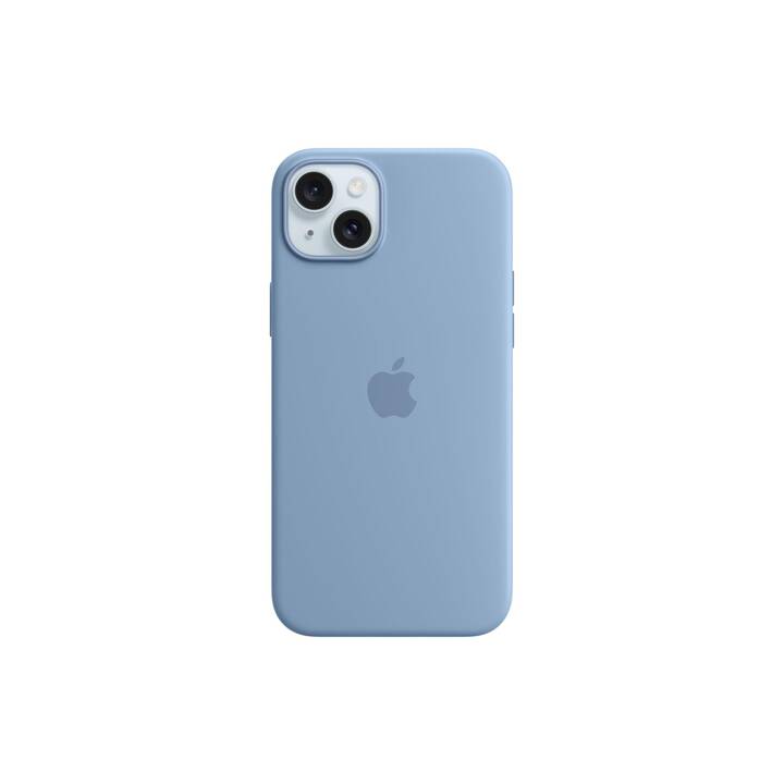APPLE Backcover (iPhone 15 Plus, Bleu clair, Bleu)