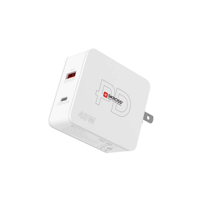 SKROSS Multipower 2 Pro+ Caricabatteria da parete (USB-A, USB-C)