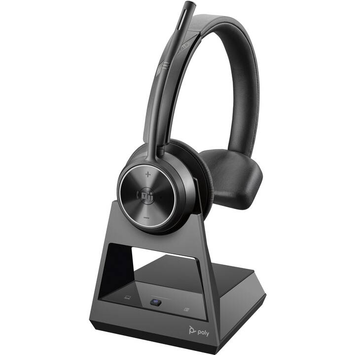 HP Office Headset Poly Savi 7310 UC  (On-Ear, Kabellos, Schwarz)