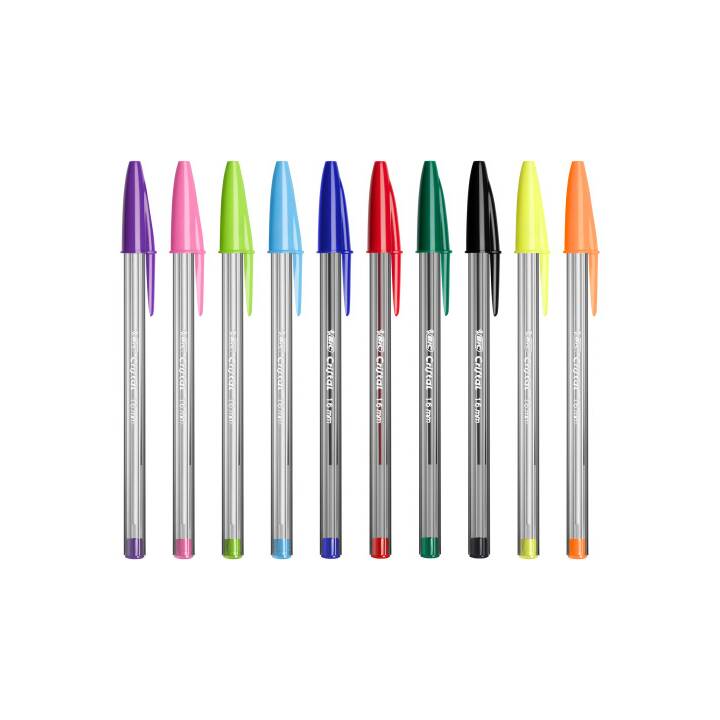 BIC Stylo à bille Cristal (Multicolore)