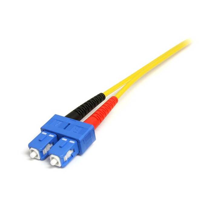 STARTECH.COM Singlemode 9/125 Duplex LSZH LC a SC OS1 LWL / cavo di rete in fibra ottica - 7 m - giallo