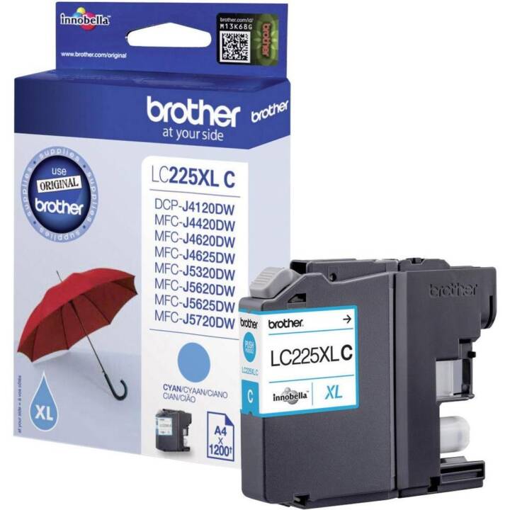 BROTHER LC-225XLC (Cyan, 1 pièce)