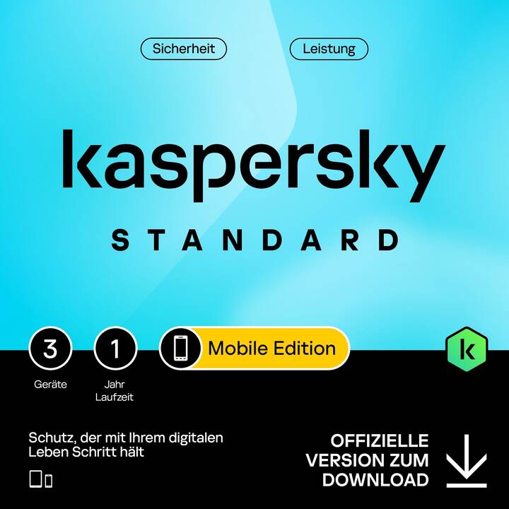 KASPERSKY LAB Standard Mobile-Edition (Abbonamento, 3x, 12 Mesi, Multilingue)