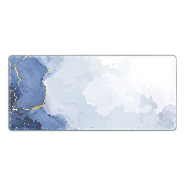 EG tapis de clavier (70x30cm) - bleu - marbre