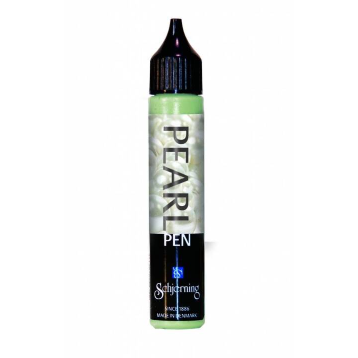 SCHJERNING Textile couleur Pearl Pen (28 ml, Vert menthe, Vert)