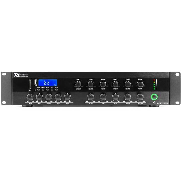 POWER DYNAMICS Pro PDW500 Mpx3 (Amplificateur de stereo, Noir)
