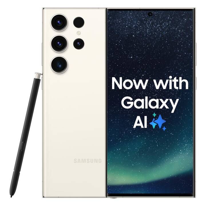 SAMSUNG Galaxy S23 Ultra (5G, 256 GB, 6.8", 200 MP, Crema)