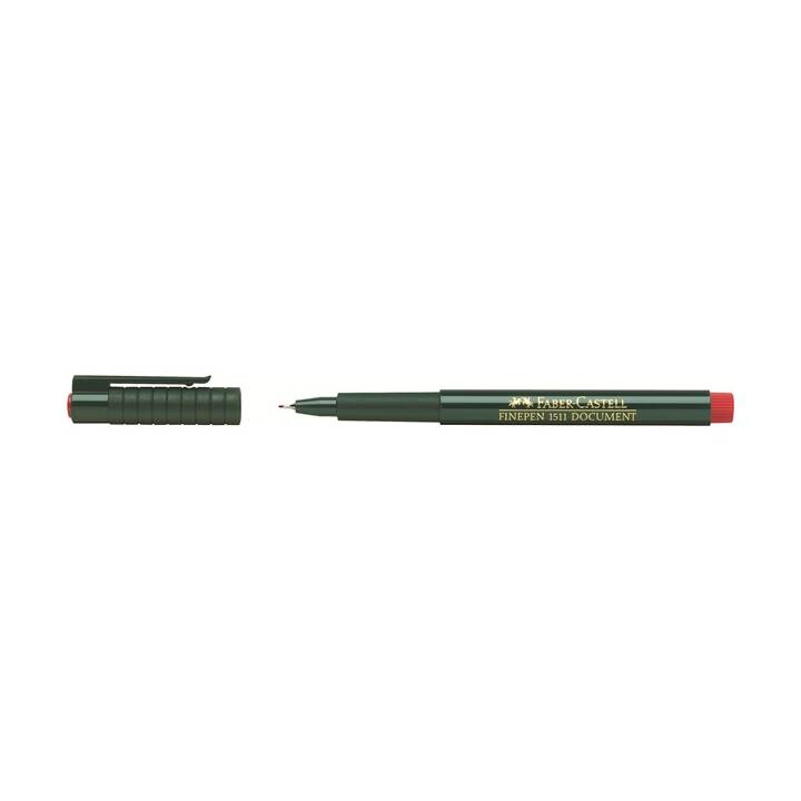 FABER-CASTELL Finepen 1511 Traceur fin (Rouge, 1 pièce)