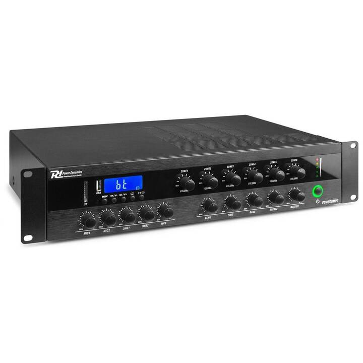 POWER DYNAMICS Pro PDW500 Mpx3 (Amplificatori per stereo, Nero)