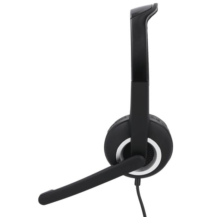 HAMA Office Headset HS-USB250 Stereo (On-Ear, Kabel, Schwarz)