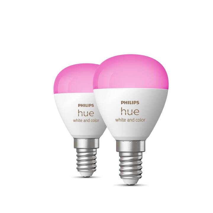 PHILIPS HUE Ampoule LED White & Color Ambiance (E14, ZigBee, Bluetooth, 5.1 W)