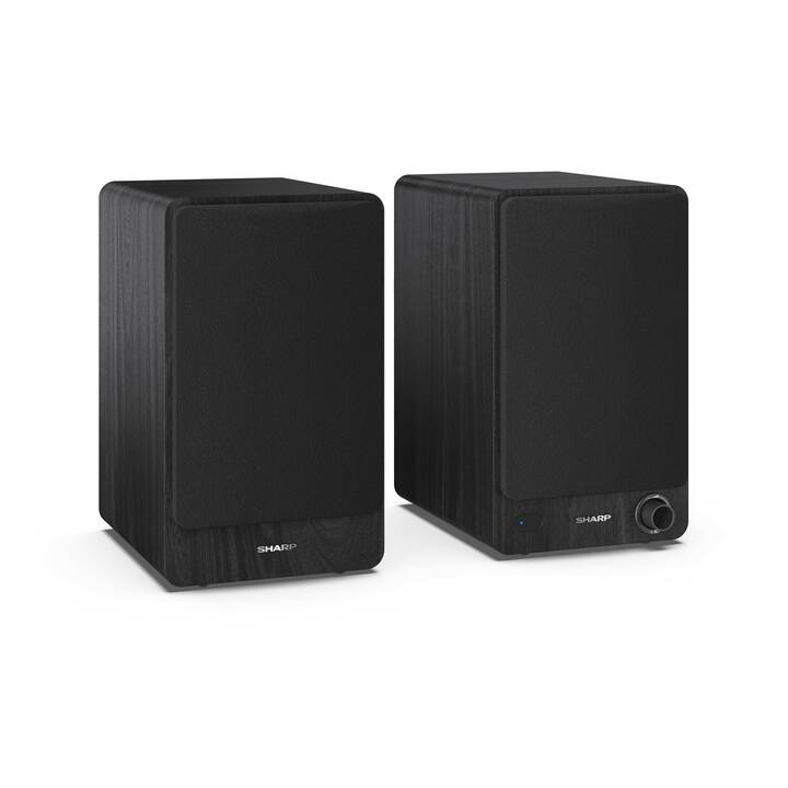 SHARP  CP-SS30 (60 W, Enceinte pour étagère, Noir)