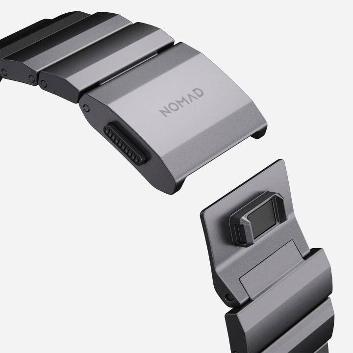 NOMAD GOODS Cinturini (Apple Watch 45 mm / 42 mm / 49 mm / 44 mm, Grigio)