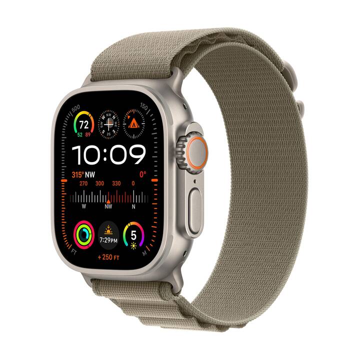 APPLE Watch Ultra 2 GPS + Cellular (49 mm, Titanio, S)