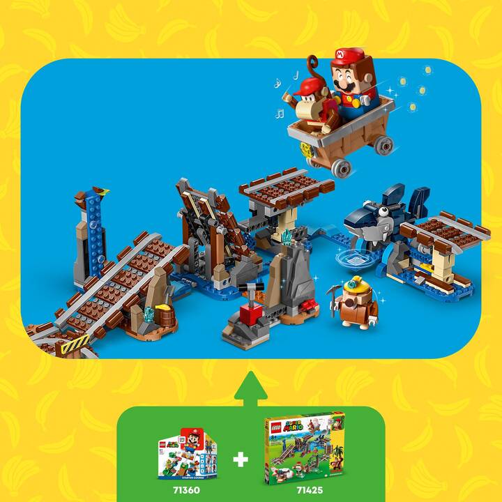 LEGO Super Mario Ensemble d'extension Course de chariot de mine de Diddy Kong (71425)