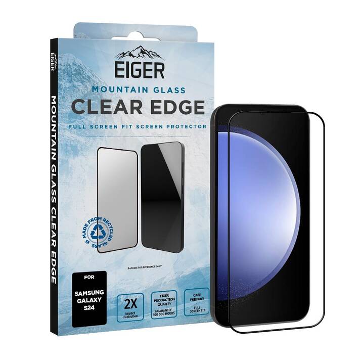 EIGER Verre de protection d'écran Clear Edge (Galaxy S24)