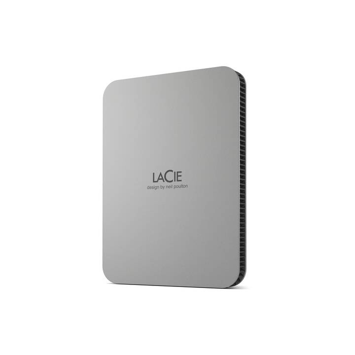 LACIE Mobile Drive (USB Typ-C, 2000 GB, Silber)