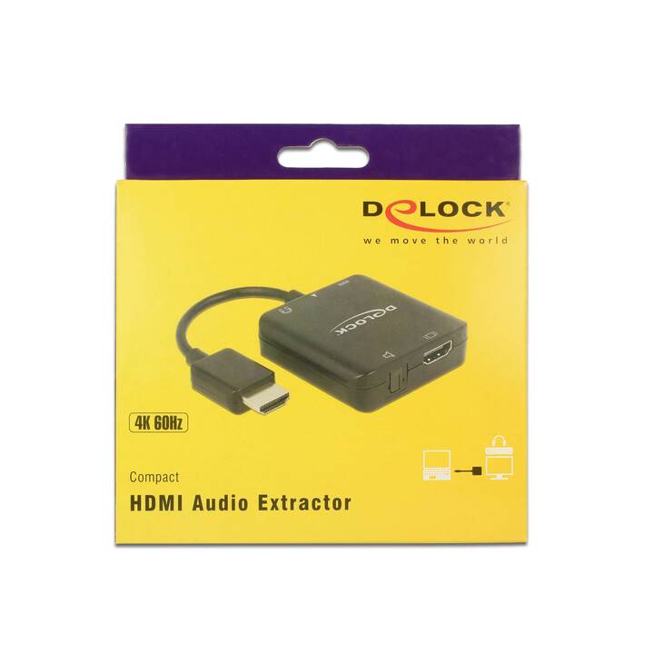 DELOCK Video-Adapter (3.5 mm Klinke, Toslink, HDMI Typ A)