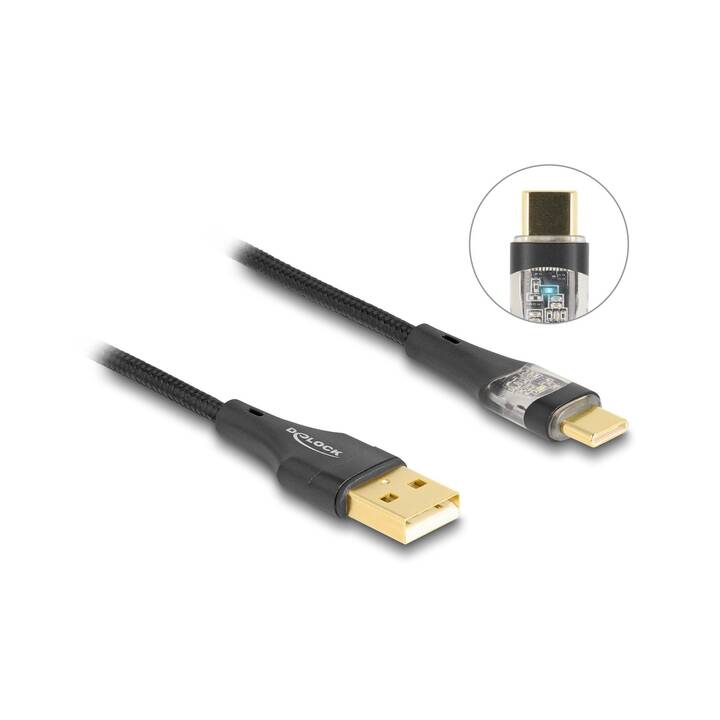 DELOCK Kabel (USB C, USB Typ-A, 1 m)