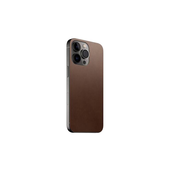 NOMAD GOODS Backcover Leather Skin (iPhone 13 Pro Max,  Marrone ruggine)
