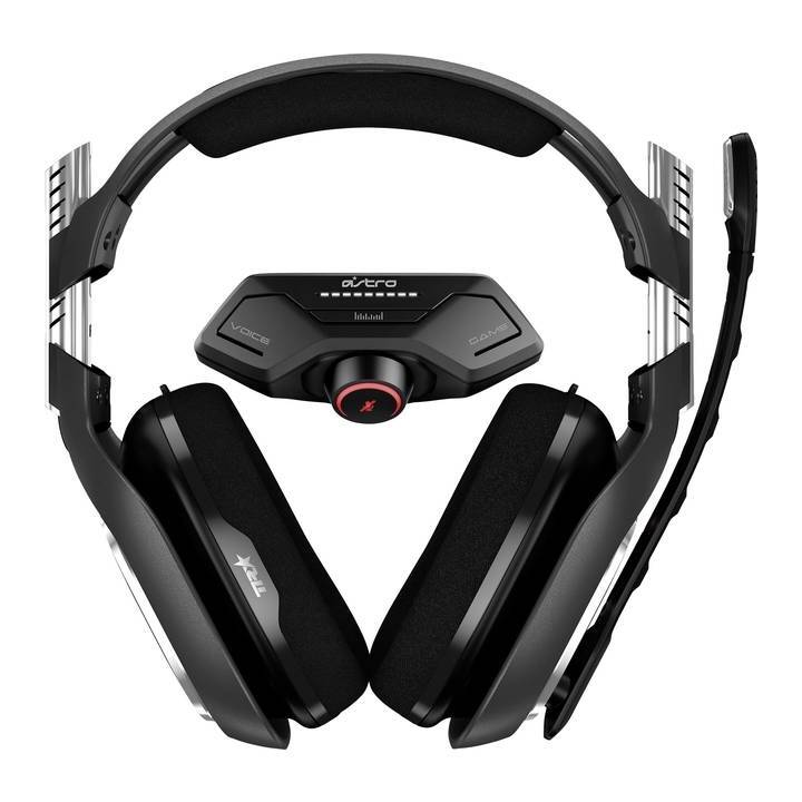 ASTRO GAMING Gaming A40 TR + MixAmp M80 (Over-Ear, Silber, Schwarz)