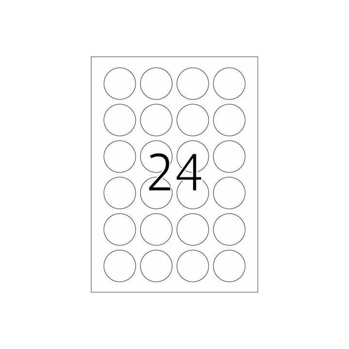 HERMA Druckeretikettenbogen (40 x 40 mm)