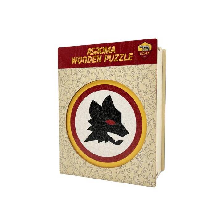 【中古・未使用品】AS Roma ASローマ ウッドパズル Lupetto Logo Wooden Puzzle Size M 270 pieces サッカー セリエA 中古・未使用品】AS Roma ASローマ ウッドパズル Lupetto Logo