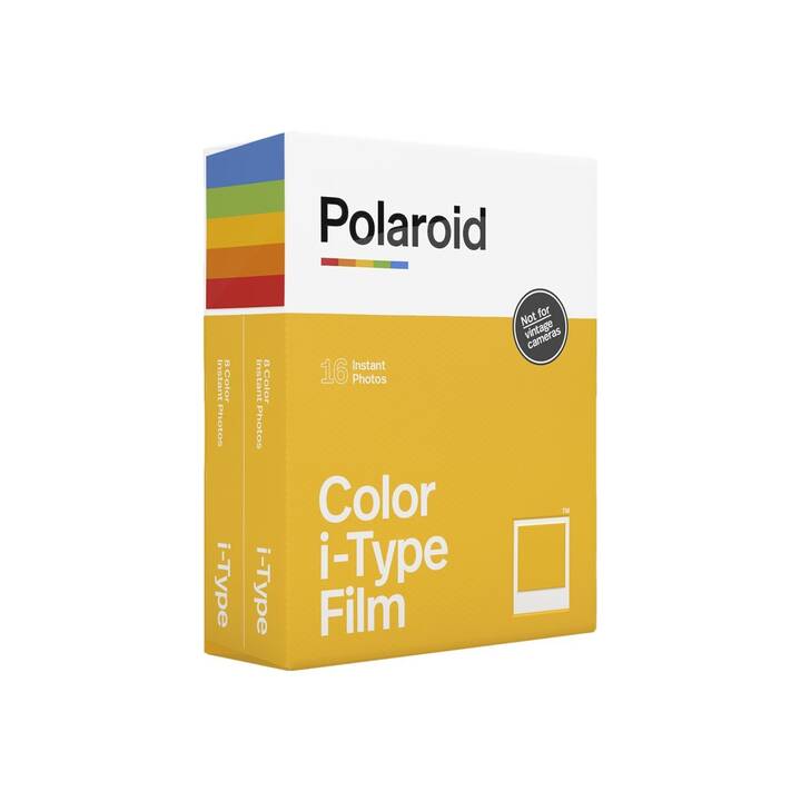 POLAROID Color i‑Type - 16x Sofortbildfilm (Polaroid i-Type, Weiss)