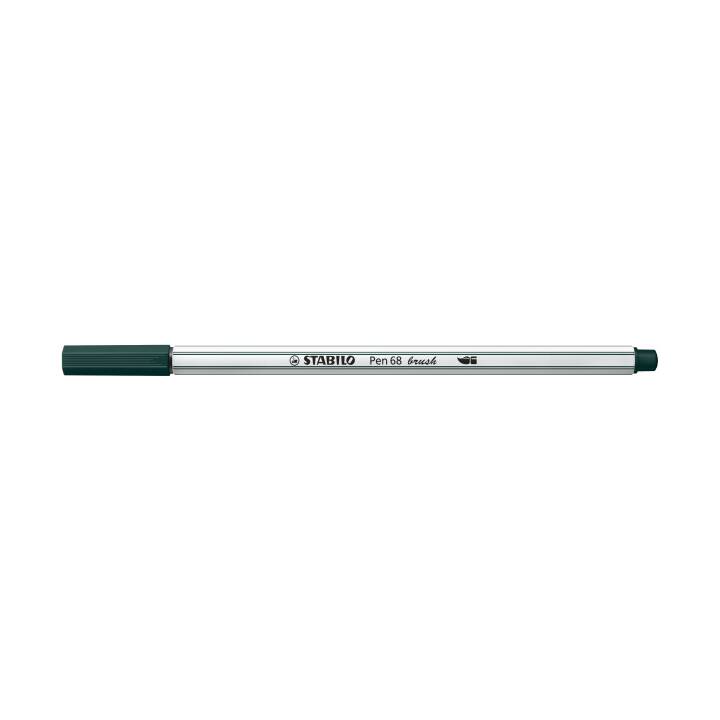 STABILO Pen 68 Crayon feutre (Vert olive, 1 pièce)