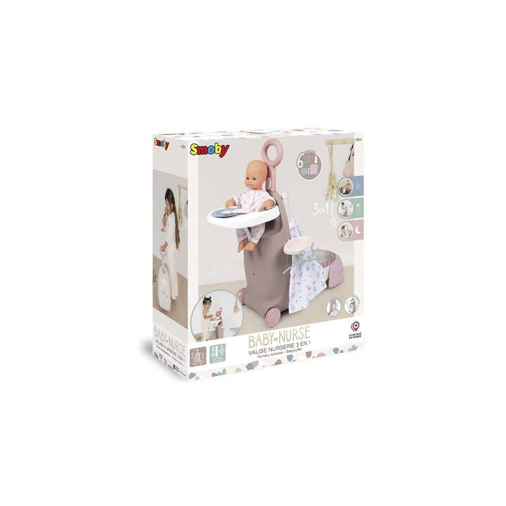 SMOBY INTERACTIVE Baby Nurse Cas de poupée (Multicolore)