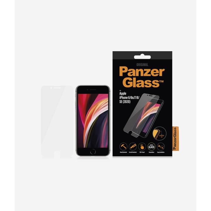 PANZERGLASS Displayschutzfolie Standard Fit (iPhone 6s, iPhone 7, iPhone 6, iPhone SE, iPhone 8, 1 Stück)