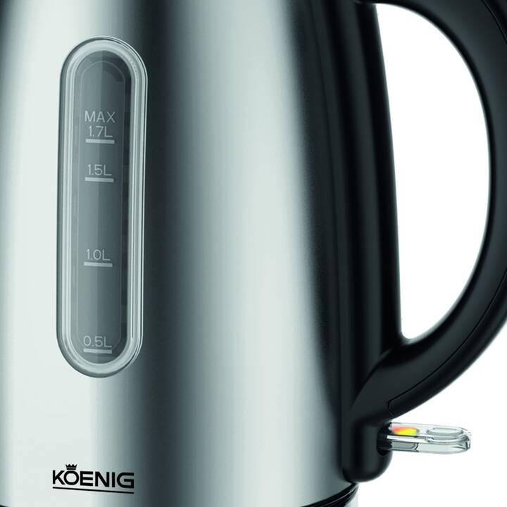 KOENIG Basic Line (1.7 l, Acier inox, Noir, Chrome) - Interdiscount