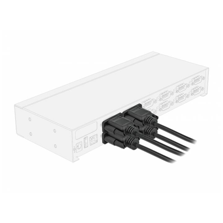 DELOCK Câble d'alimentation (D-Sub, 9-pôles, RS-232, DB9, 1 m)