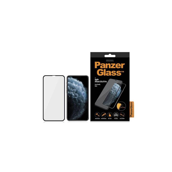 PANZERGLASS Sfoglio protezione da schermo Case Friendly (iPhone 11 Pro, iPhone XS, iPhone X, 1 pezzo)
