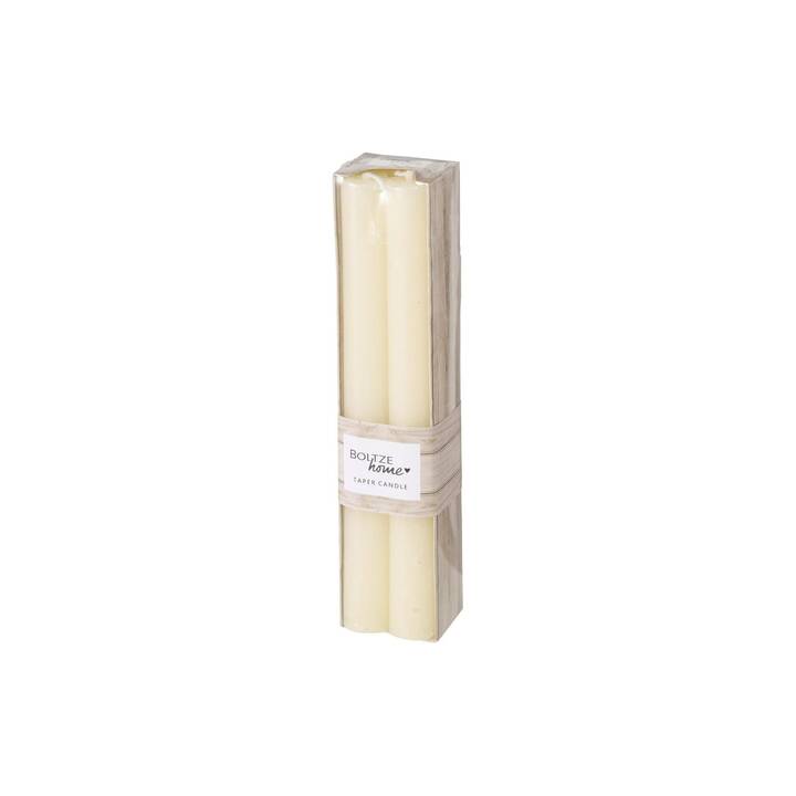 BOLTZE Candela lunga Melia (Bianco crema, 4 pezzo)