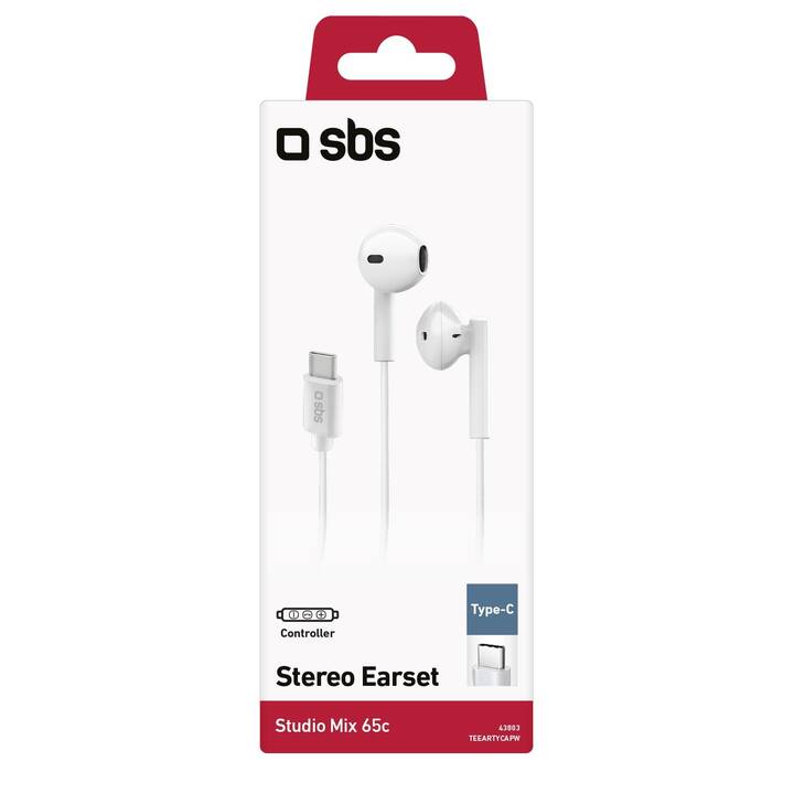 SBS Mix 65c (In-Ear, White, Bianco)