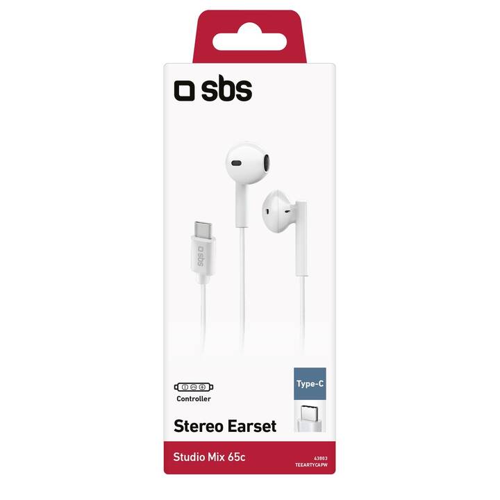 SBS Mix 65c (In-Ear, White, Weiss)