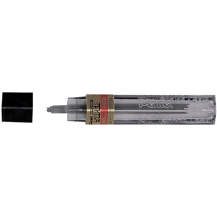 PENTEL Mine de crayon Hi-Polymer Super (Gris, 12 pièce)