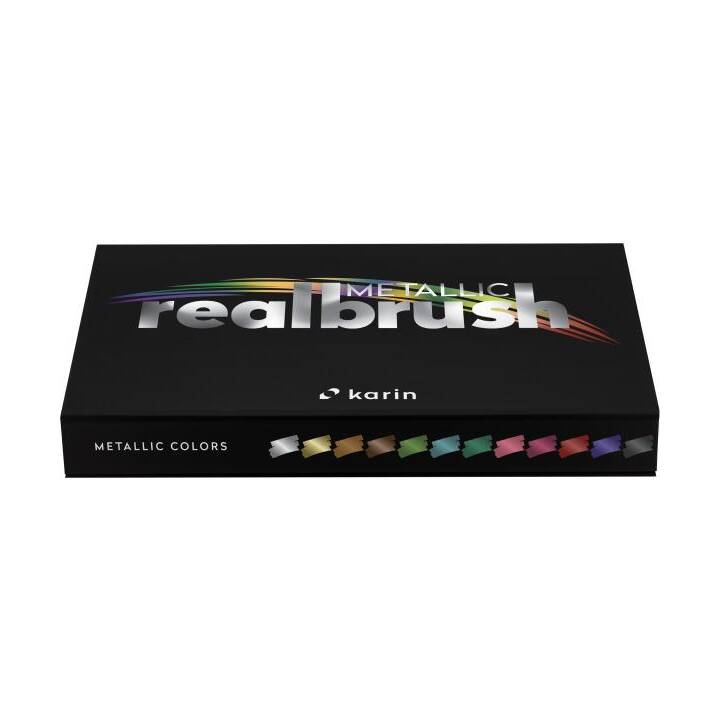 KARIN Acrylmarker  Real Brush Pen Pro (Farbig assortiert, 12 Stück)