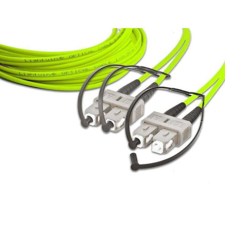 LIGHTWIN Netzwerkkabel (SC-Duplex, SC multi-mode, 10 m)