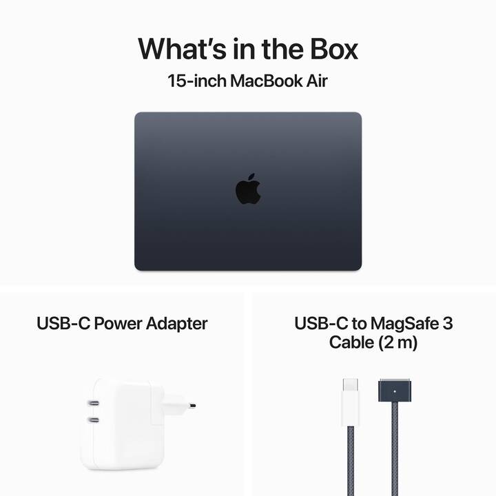 APPLE MacBook Air 2024 (15.3", Apple M3 Chip, 16 Go RAM, 512 Go SSD)