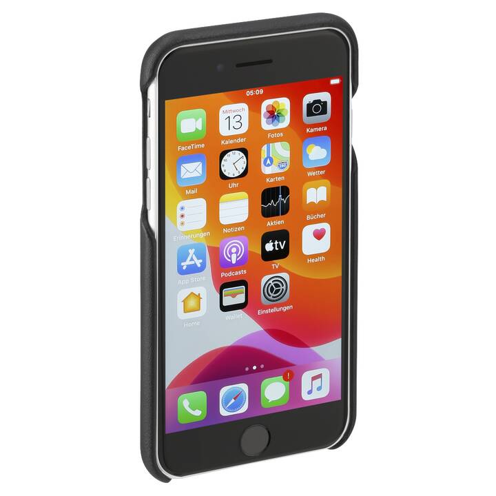 HAMA Backcover Finest Sense (iPhone 6, iPhone 6s, iPhone 7, iPhone 8, iPhone SE 2020, Nero)
