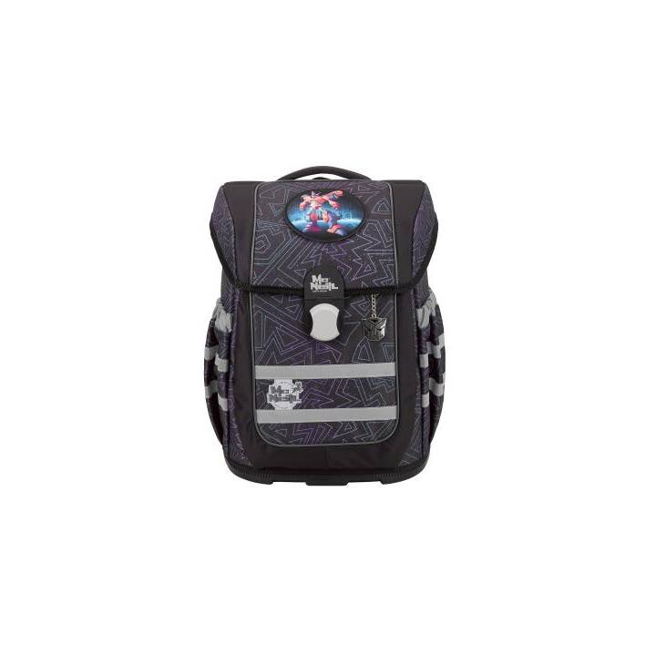 MCNEILL Schulranzen Set Ergo Complete Tron (20 l, Dunkelgrau, Schwarz, Blau, Weiss)