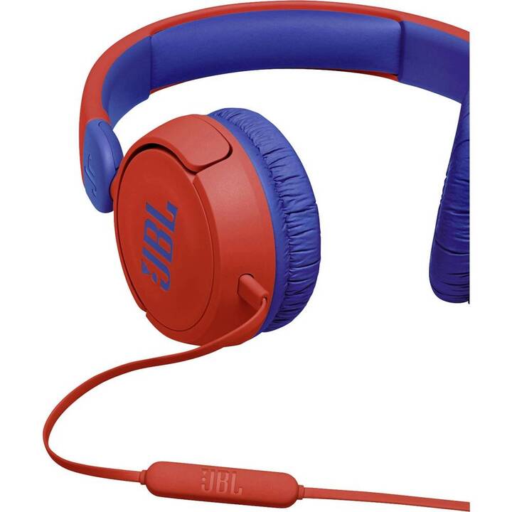 JBL BY HARMAN JR 310 Casque d'écoute pour enfants (On-Ear, Bleu, Rouge)